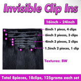 Rush Fee For Invisible Body Wave Clip ins